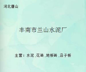 丰南市兰山水泥厂