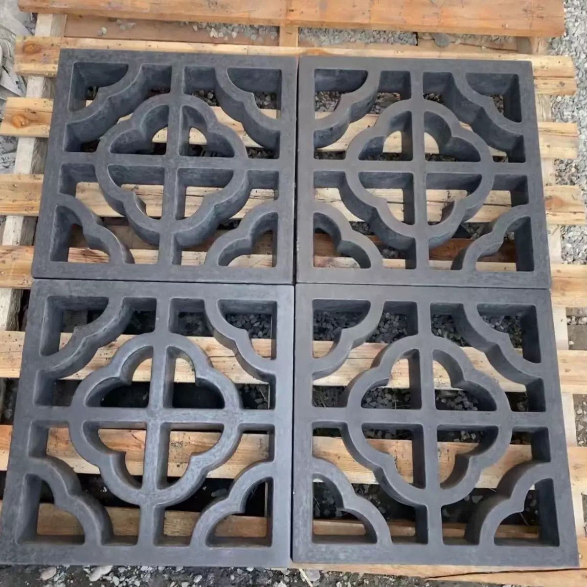 仿古中式30*30花窗镂空砖雕水泥花砖外墙面装饰仿古窗花庭院装饰