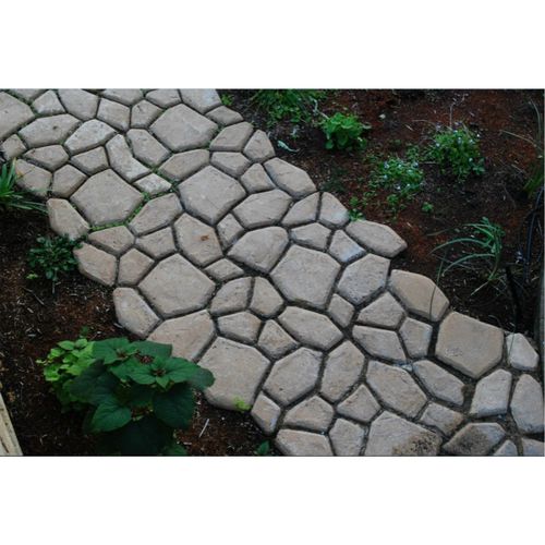 水泥地面压模模具 塑料模具水泥制品地面压花各种模具创意花砖模·具